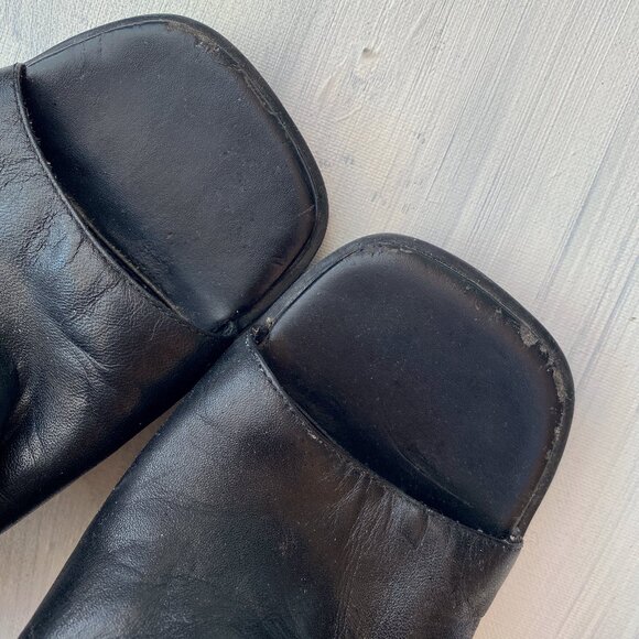 Black Platform Mules by Bata - Picture 8 of 10